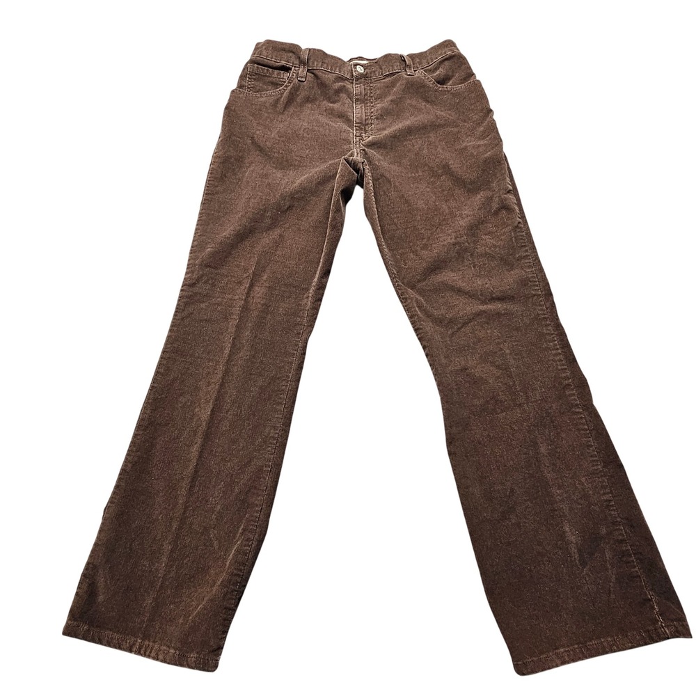 Levis 550 Relaxed Boot Cut Corduroy Pants Brown Mens 14M 33x31 Vintage Style